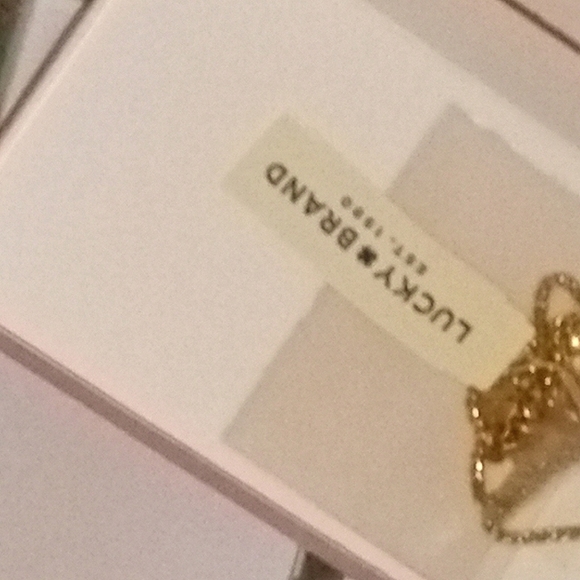 Lucky Brand Semiprecious Iridescent Opal Gemstone Necklace - Picture 5 of 6